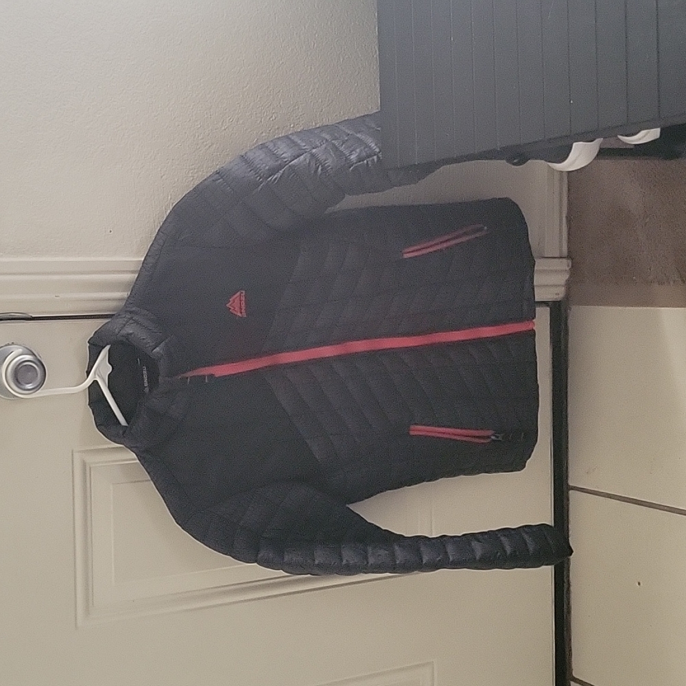 Grey snozu puffer jacket kids size medium